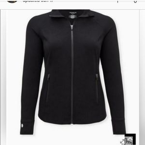 Torrid Black Plus Size Active Zip Jacket  Performance Core Size 6x